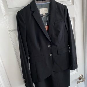 Banana Republic Black Skirt Suit